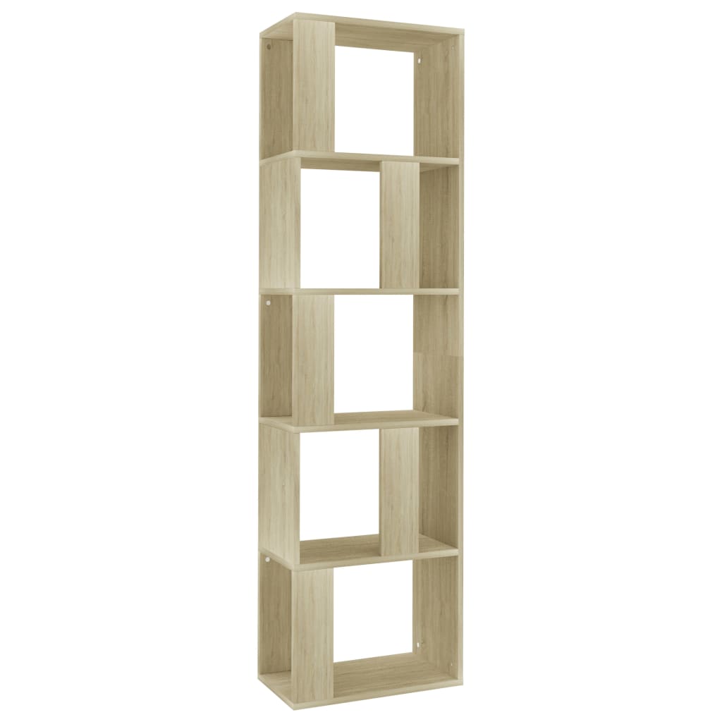 Boekenkast 45x24x160 cm bewerkt hout