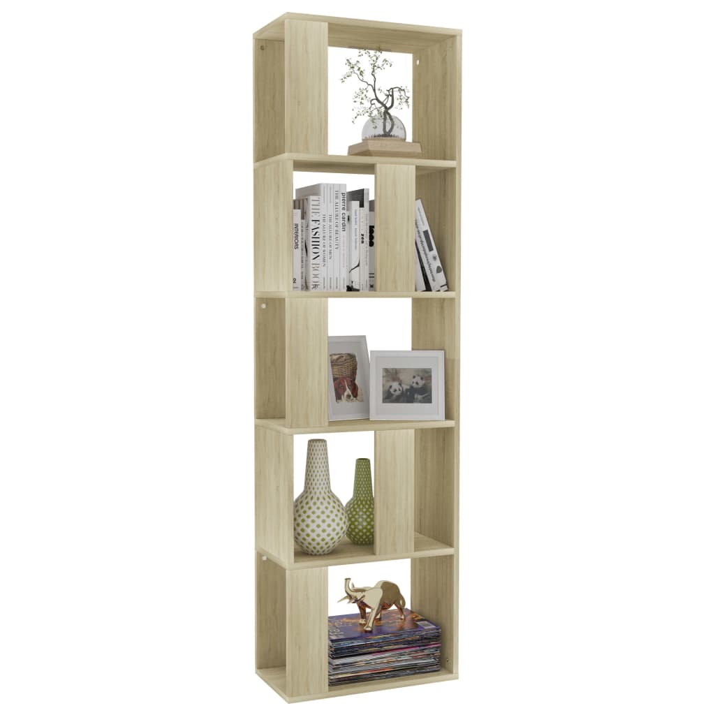 Boekenkast 45x24x160 cm bewerkt hout