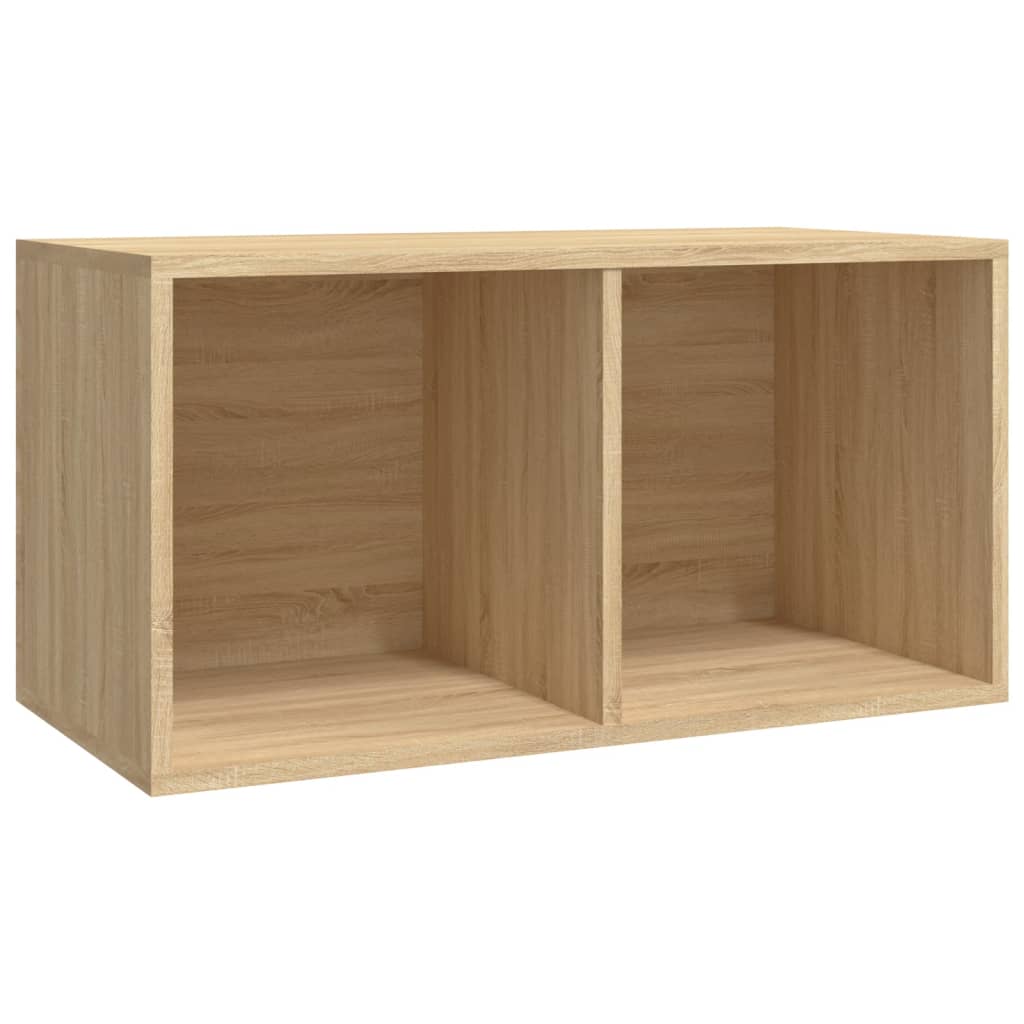 Opbergbox voor LP's 71x34x36 cm bewerkt hout