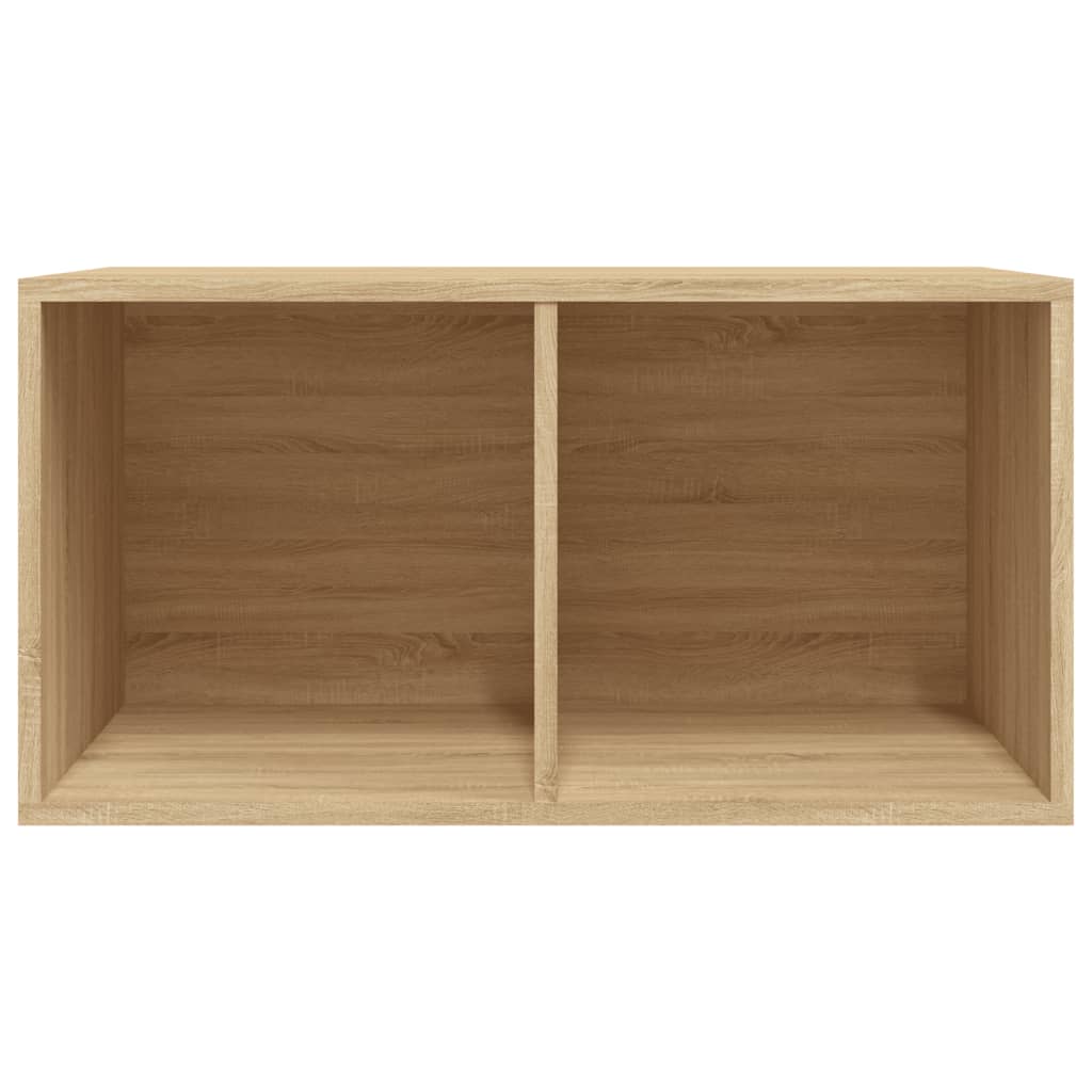 Opbergbox voor LP's 71x34x36 cm bewerkt hout