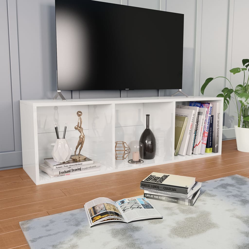 Boekenkast/tv-meubel 36x30x114 cm hout grijs sonoma eiken