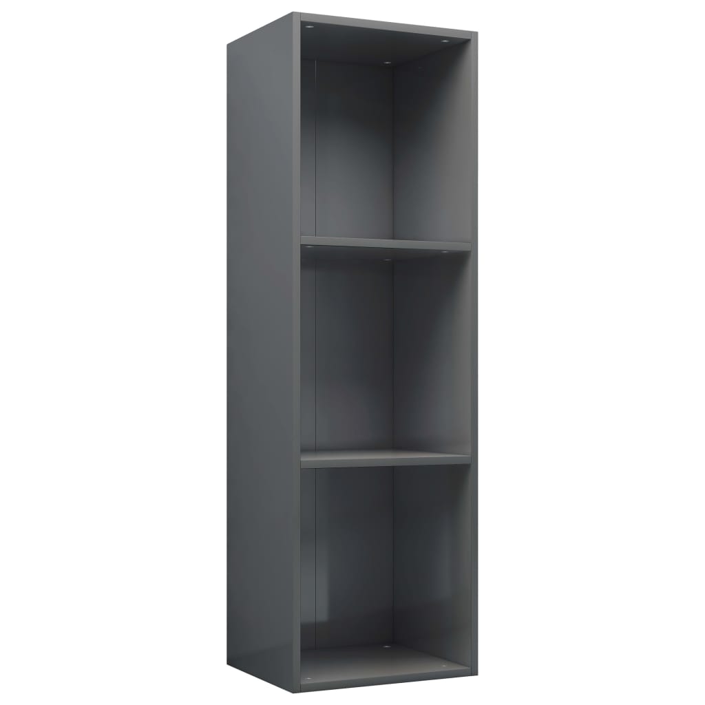 Boekenkast/tv-meubel 36x30x114 cm hout grijs sonoma eiken