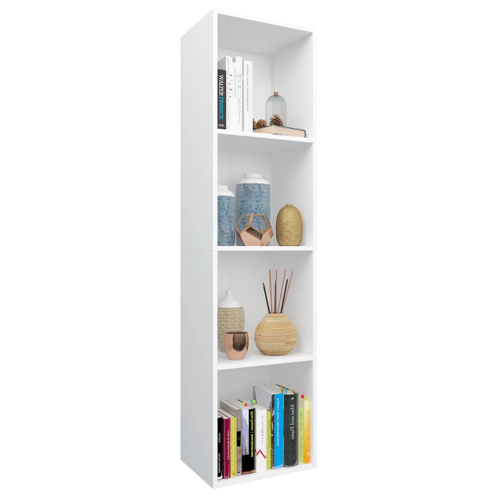 Boekenkast/tv-meubel 36x30x143 cm bewerkt hout