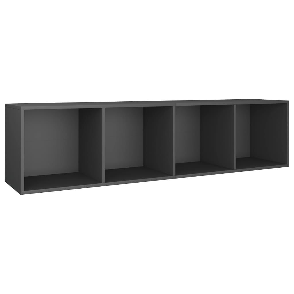 Boekenkast/tv-meubel 36x30x143 cm bewerkt hout