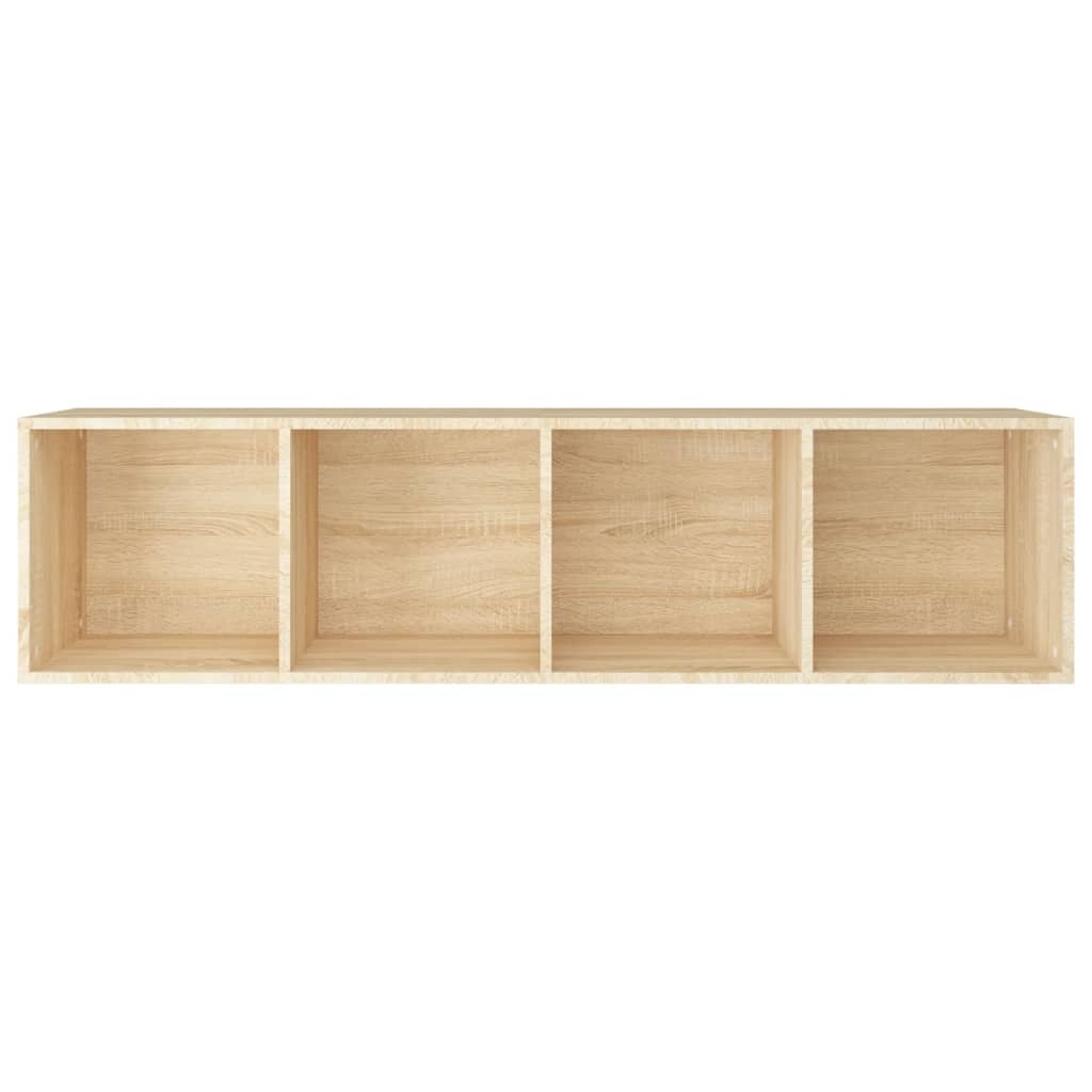 Boekenkast/tv-meubel 36x30x143 cm bewerkt hout