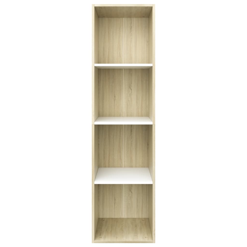 Boekenkast/tv-meubel 36x30x143 cm bewerkt hout