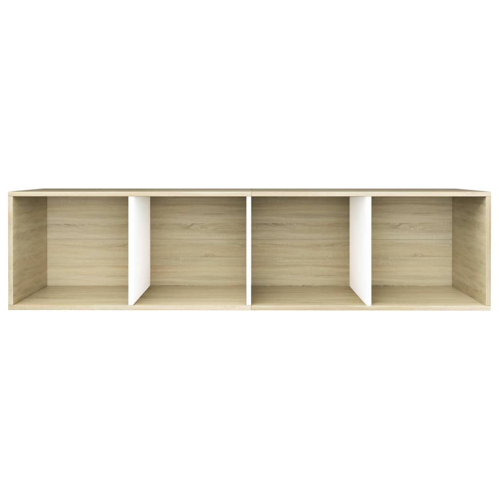 Boekenkast/tv-meubel 36x30x143 cm bewerkt hout