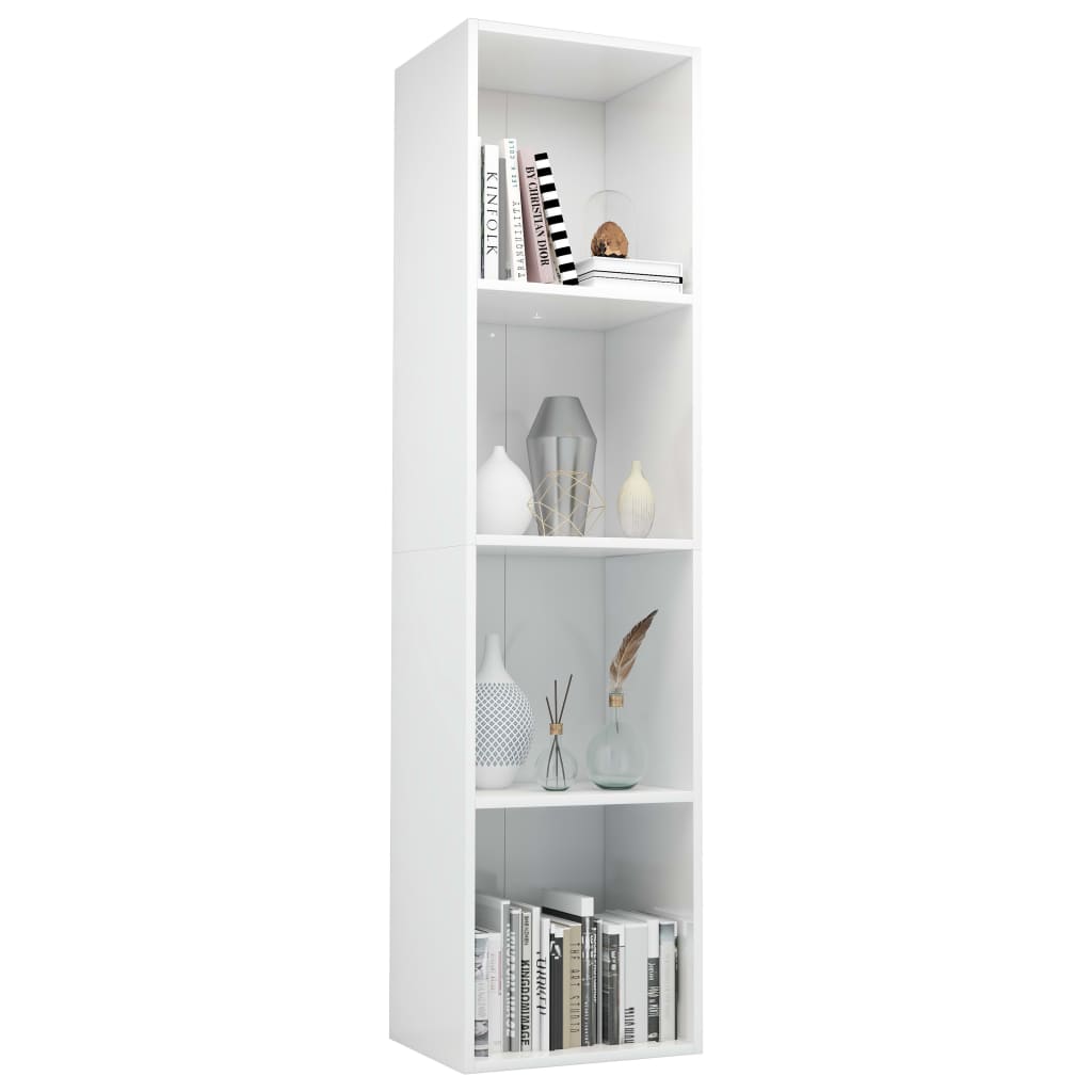 Boekenkast/tv-meubel 36x30x143 cm bewerkt hout