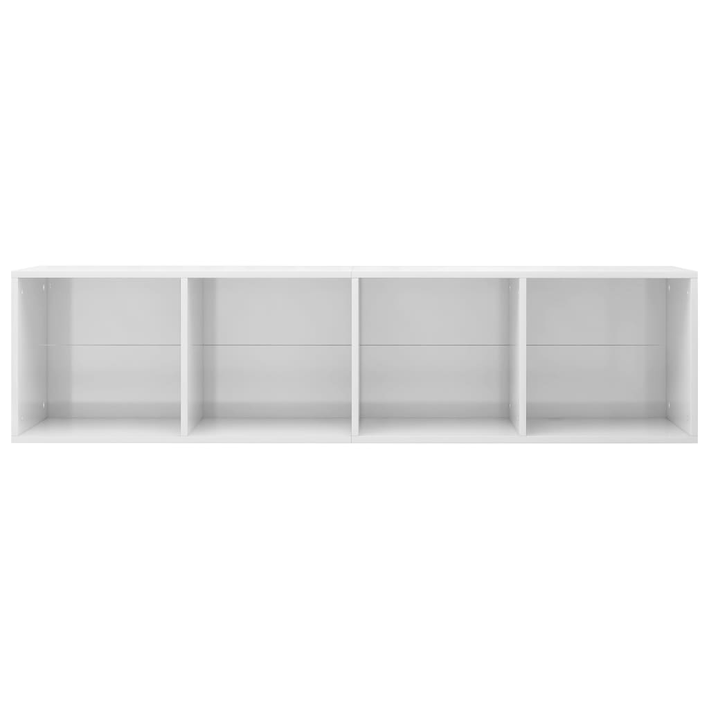 Boekenkast/tv-meubel 36x30x143 cm bewerkt hout