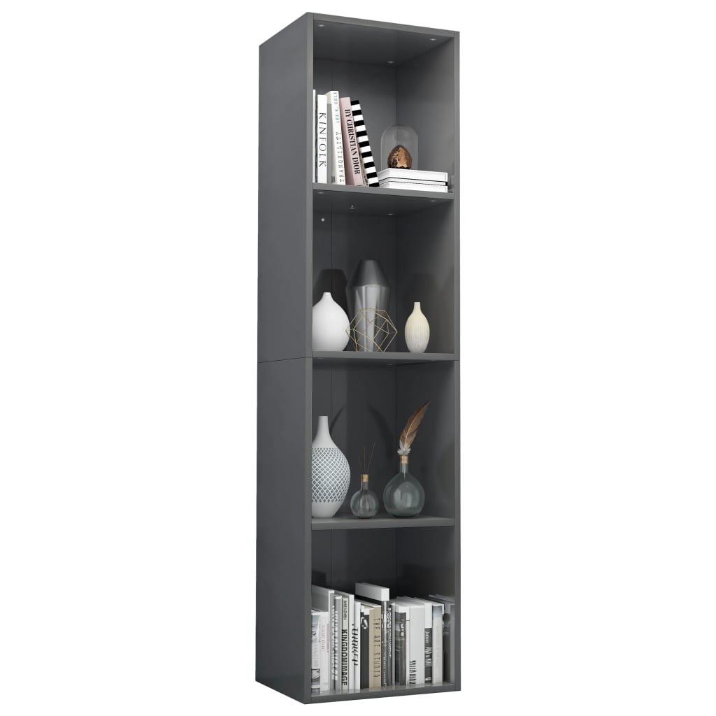 Boekenkast/tv-meubel 36x30x143 cm bewerkt hout