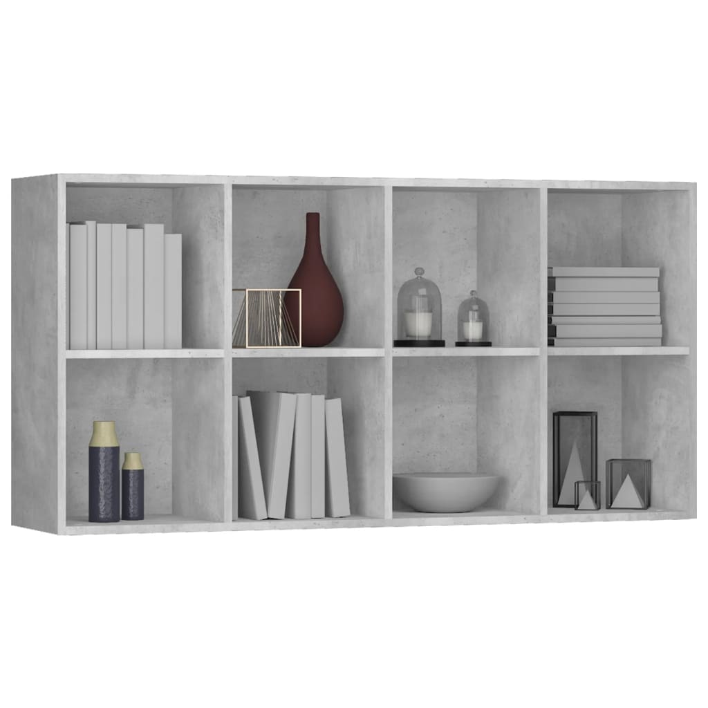 Boekenkast/dressoir 66x30x130 cm bewerkt hout eikenkleur