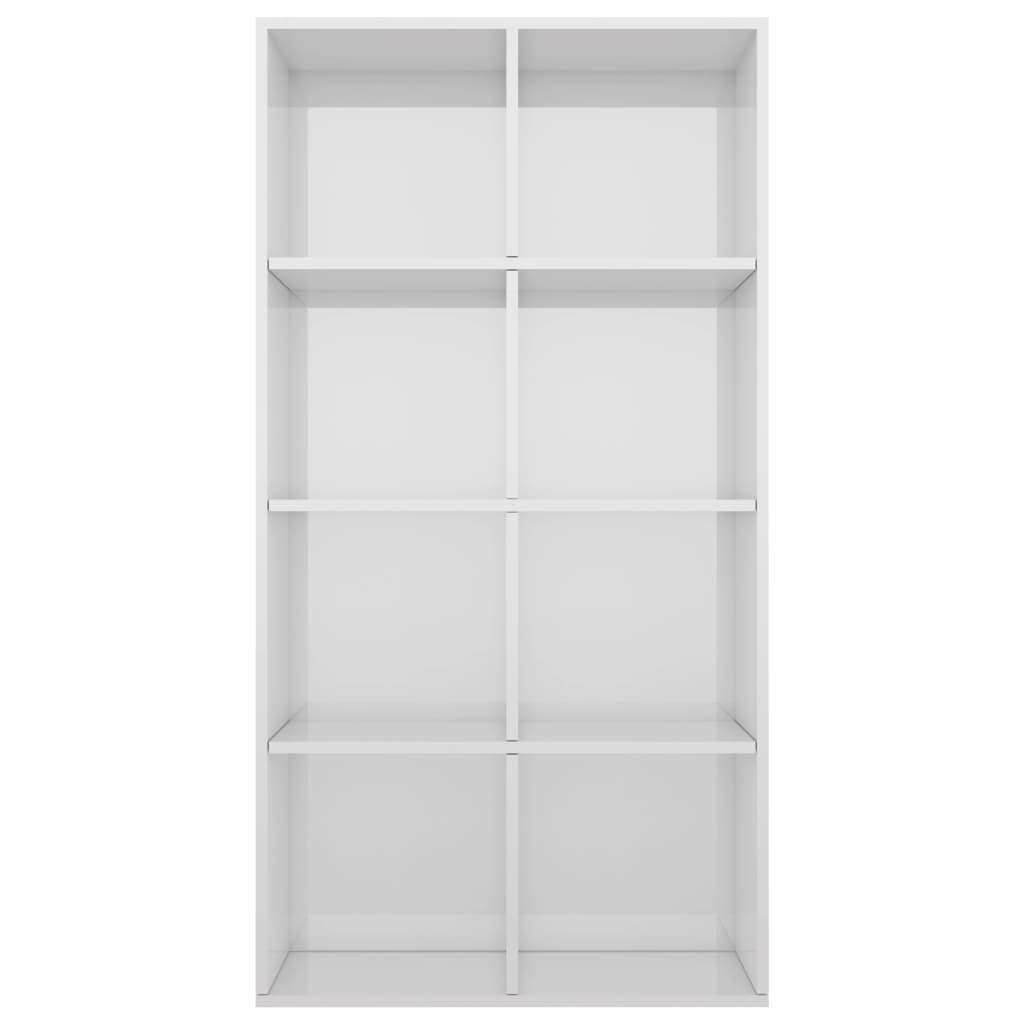 Boekenkast/dressoir 66x30x130 cm bewerkt hout eikenkleur