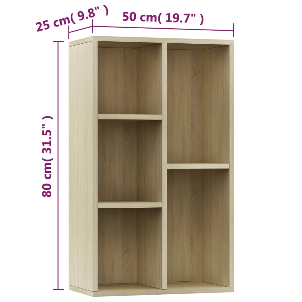 Boekenkast/dressoir 50x25x80 cm bewerkt hout