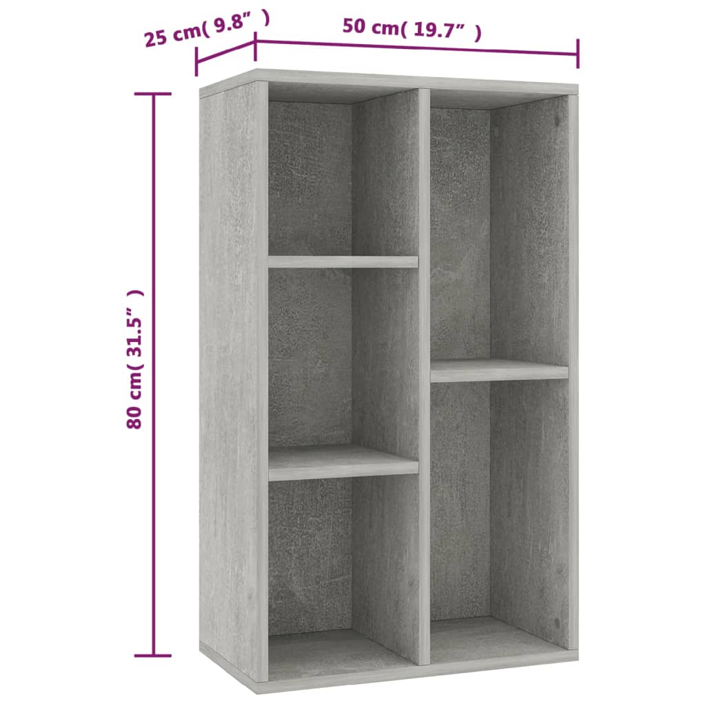 Boekenkast/dressoir 50x25x80 cm bewerkt hout