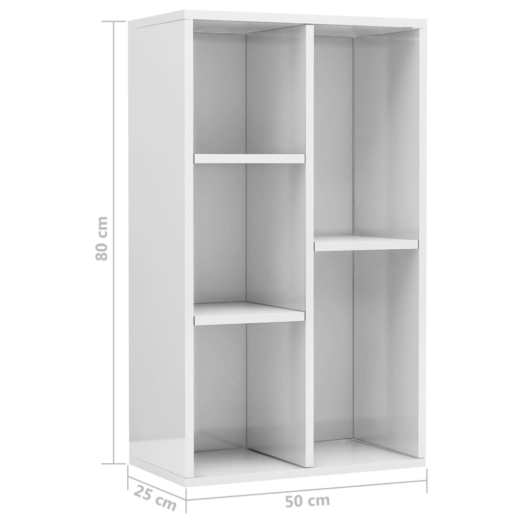 Boekenkast/dressoir 50x25x80 cm bewerkt hout