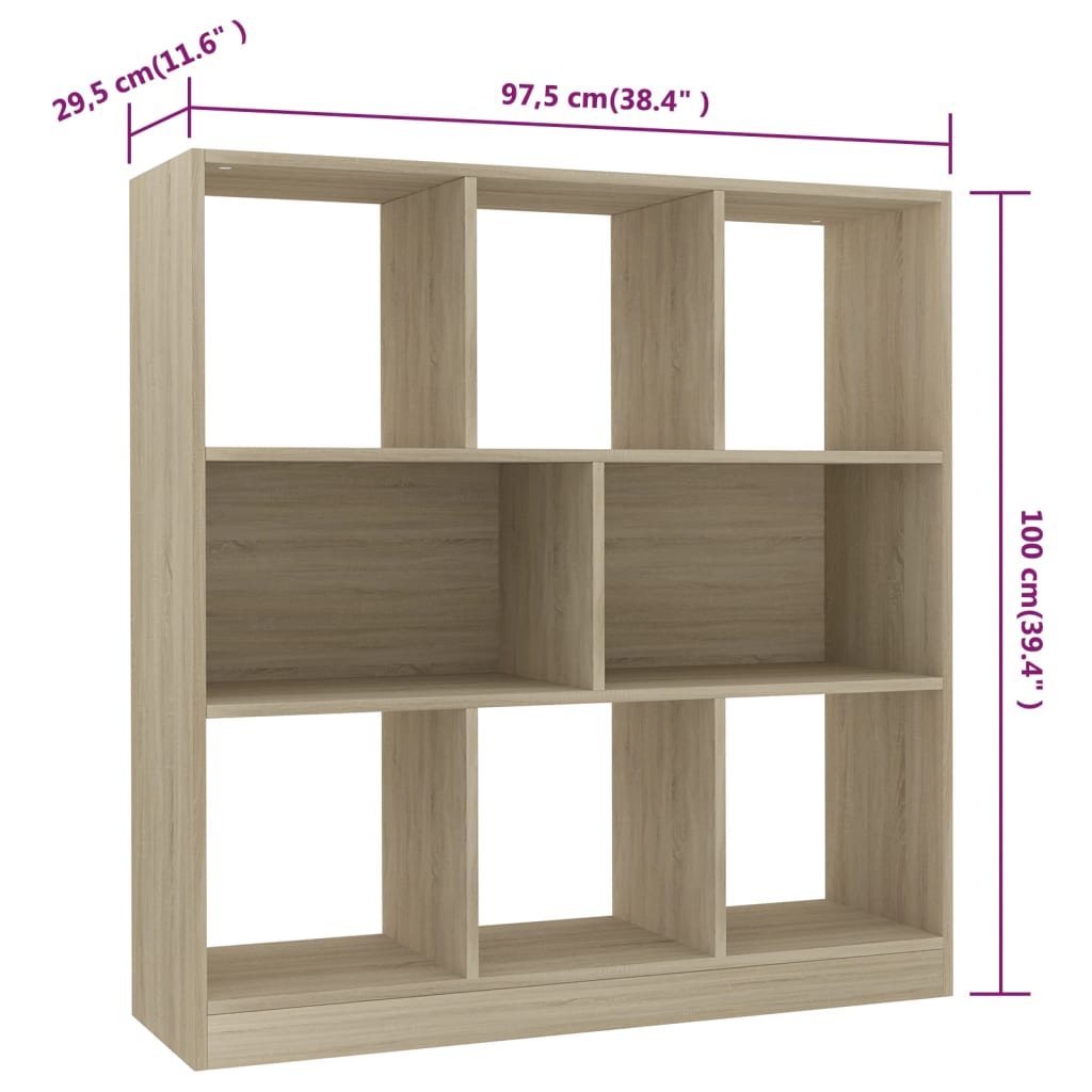 Boekenkast 97,5x29,5x100 cm bewerkt hout