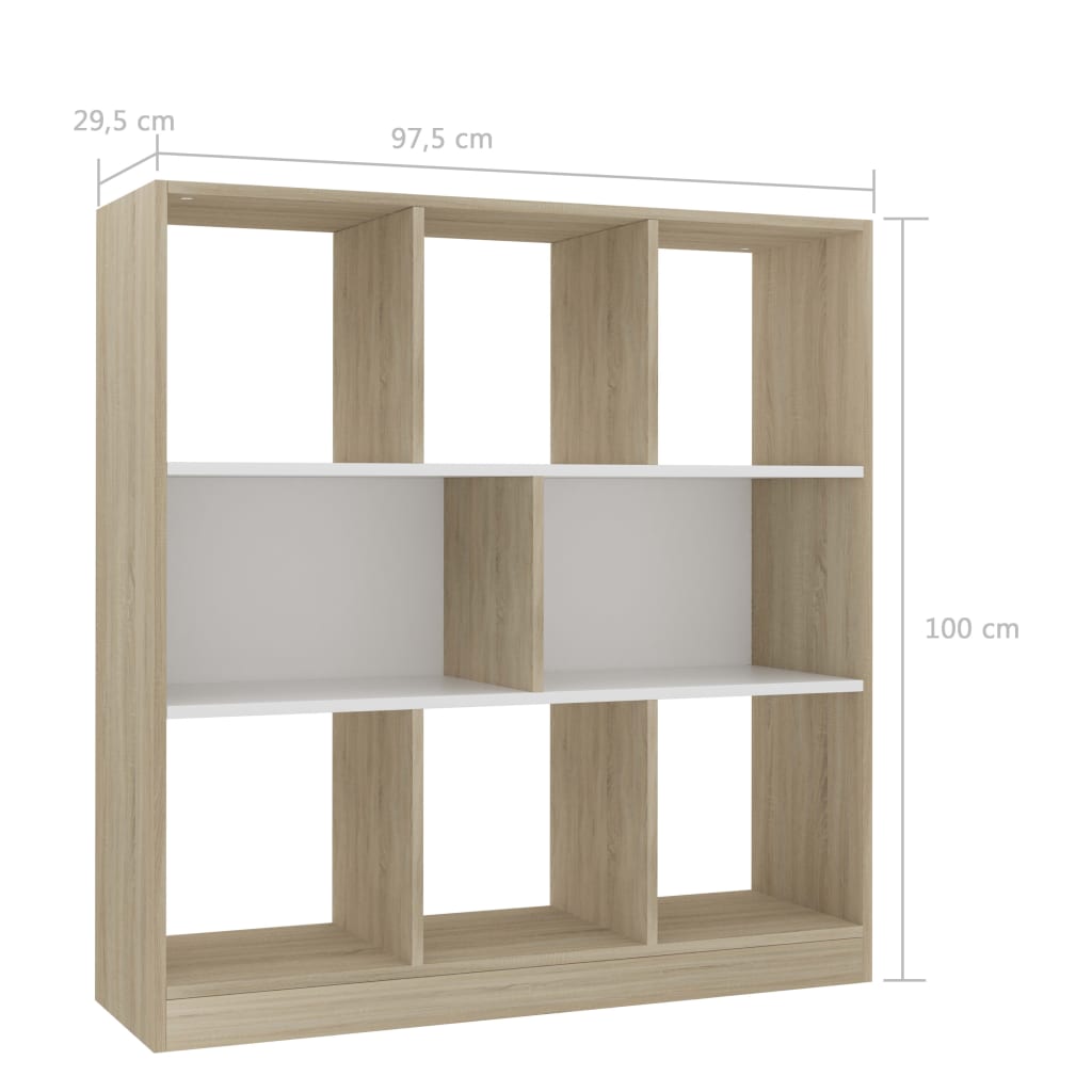 Boekenkast 97,5x29,5x100 cm bewerkt hout