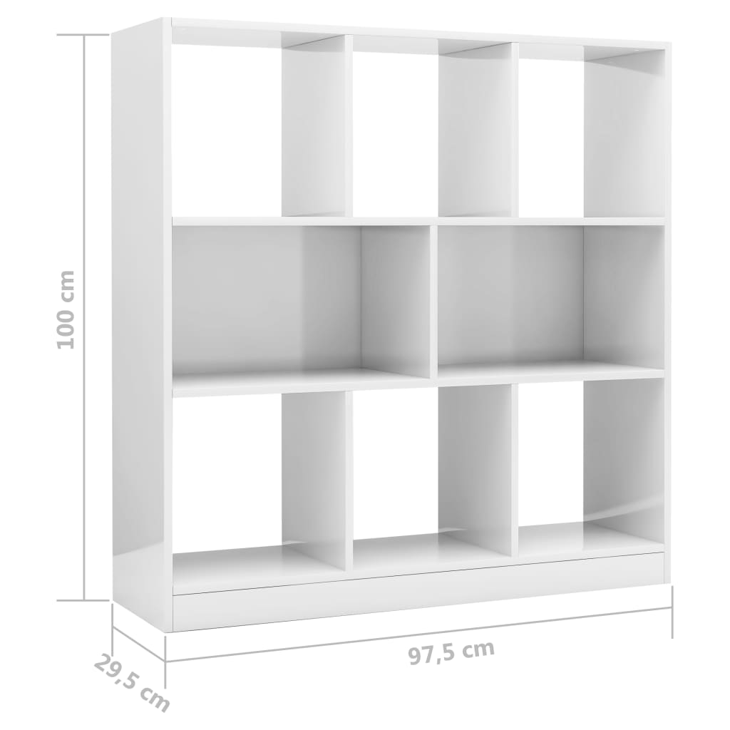 Boekenkast 97,5x29,5x100 cm bewerkt hout