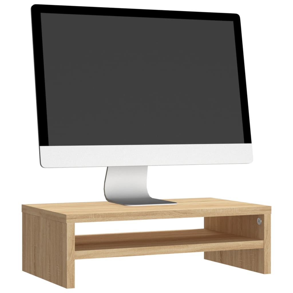 Monitorstandaard 42x24x13 cm bewerkt hout