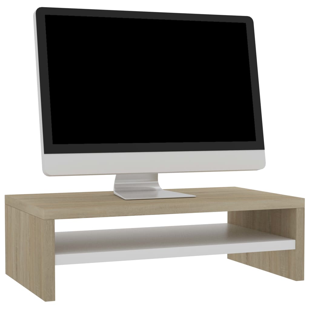 Monitorstandaard 42x24x13 cm bewerkt hout