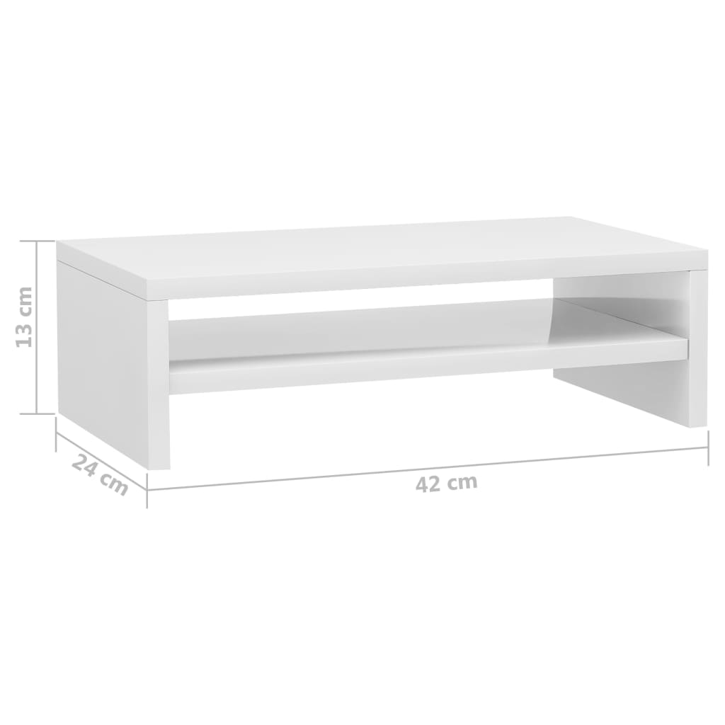 Monitorstandaard 42x24x13 cm bewerkt hout