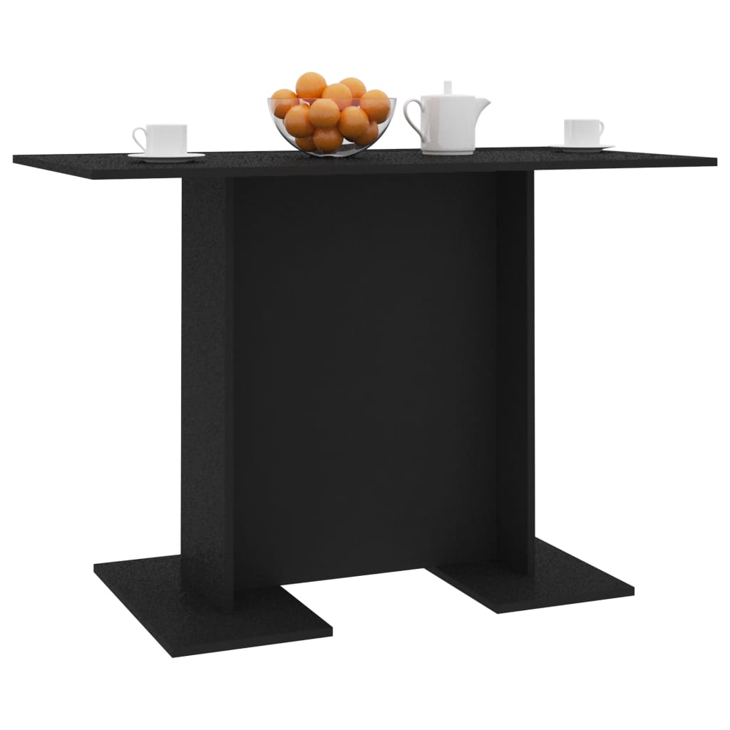 Eettafel 110x60x75 cm bewerkt hout