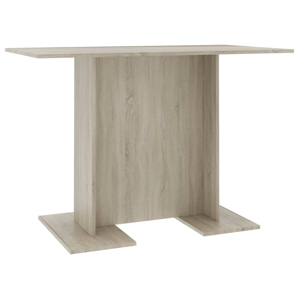 Eettafel 110x60x75 cm bewerkt hout