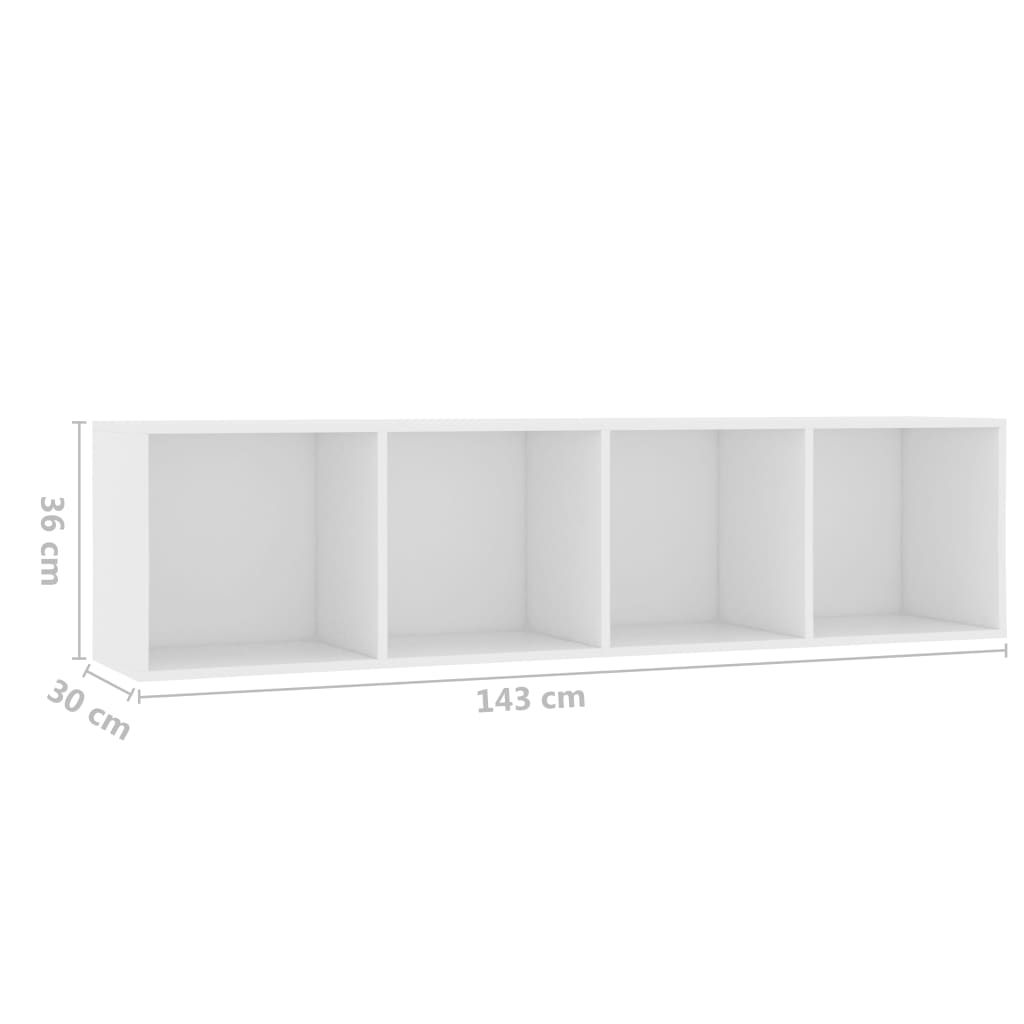 Boekenkast/tv-meubel 143x30x36 cm