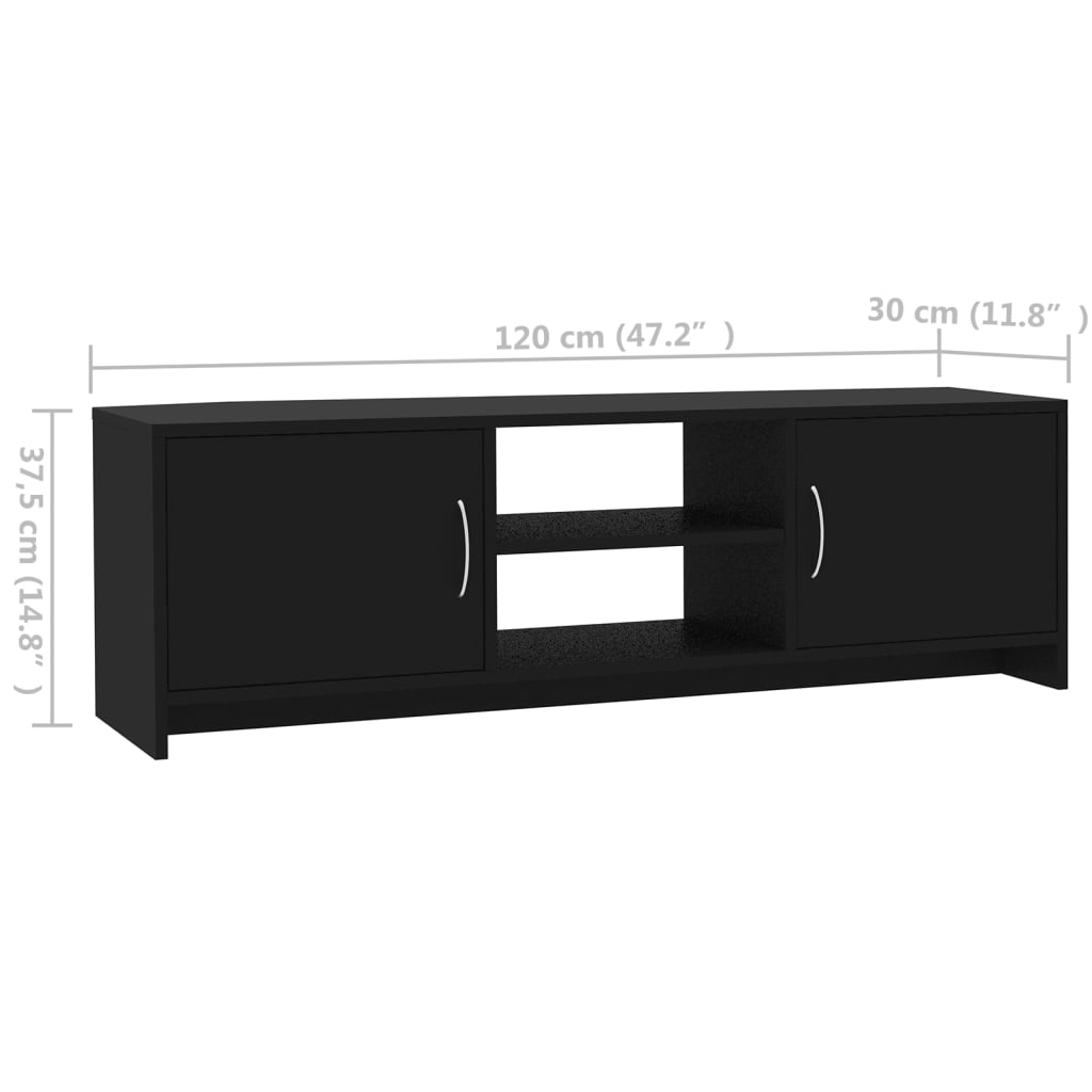 Tv-meubel 120x30x37,5 cm bewerkt hout sonoma eikenkleurig