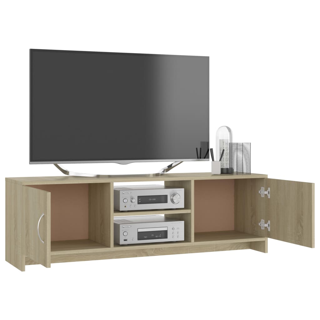 Tv-meubel 120x30x37,5 cm bewerkt hout sonoma eikenkleurig