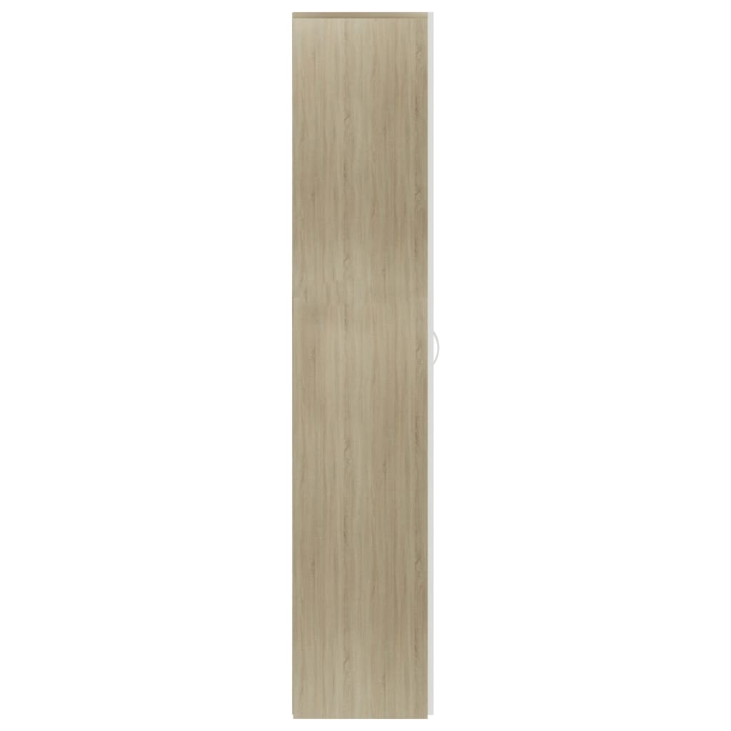 Schoenenkast 80x35,5x180 cm bewerkt hout