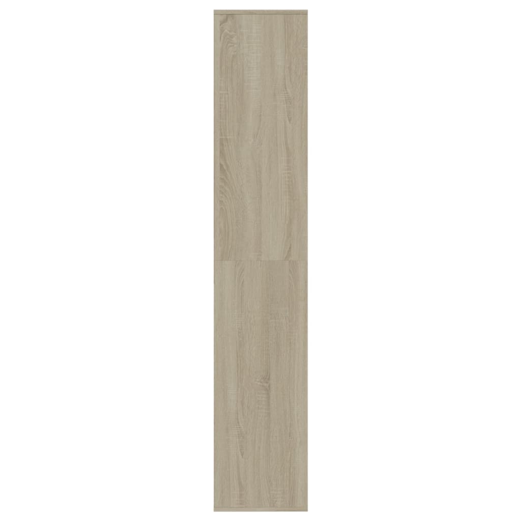 Schoenenkast 54x34x183 cm bewerkt hout eikenkleur