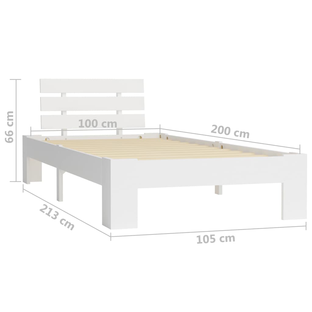 Bedframe massief grenenhout 180x200 cm