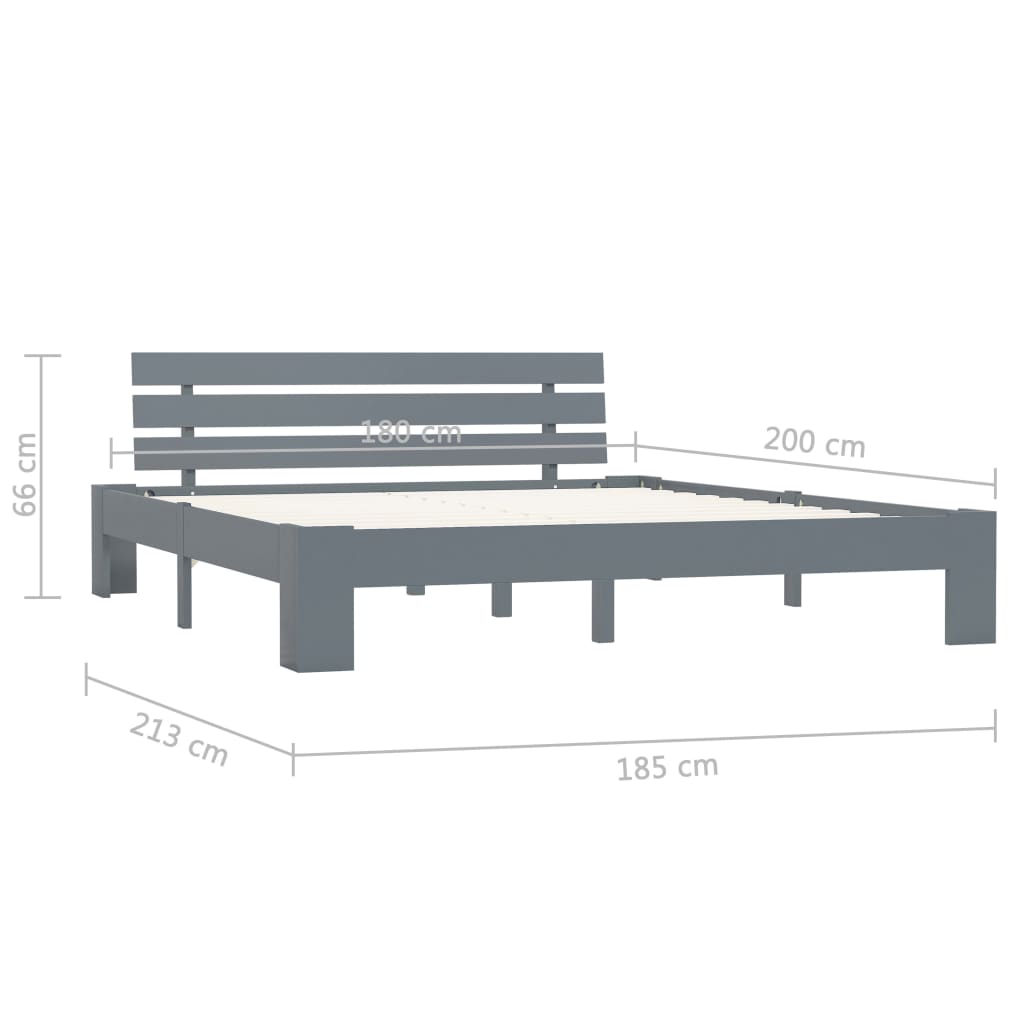 Bedframe massief grenenhout 180x200 cm