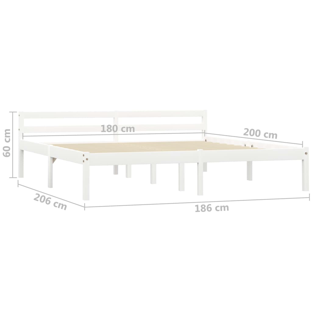 Bedframe massief grenenhout 100x200 cm