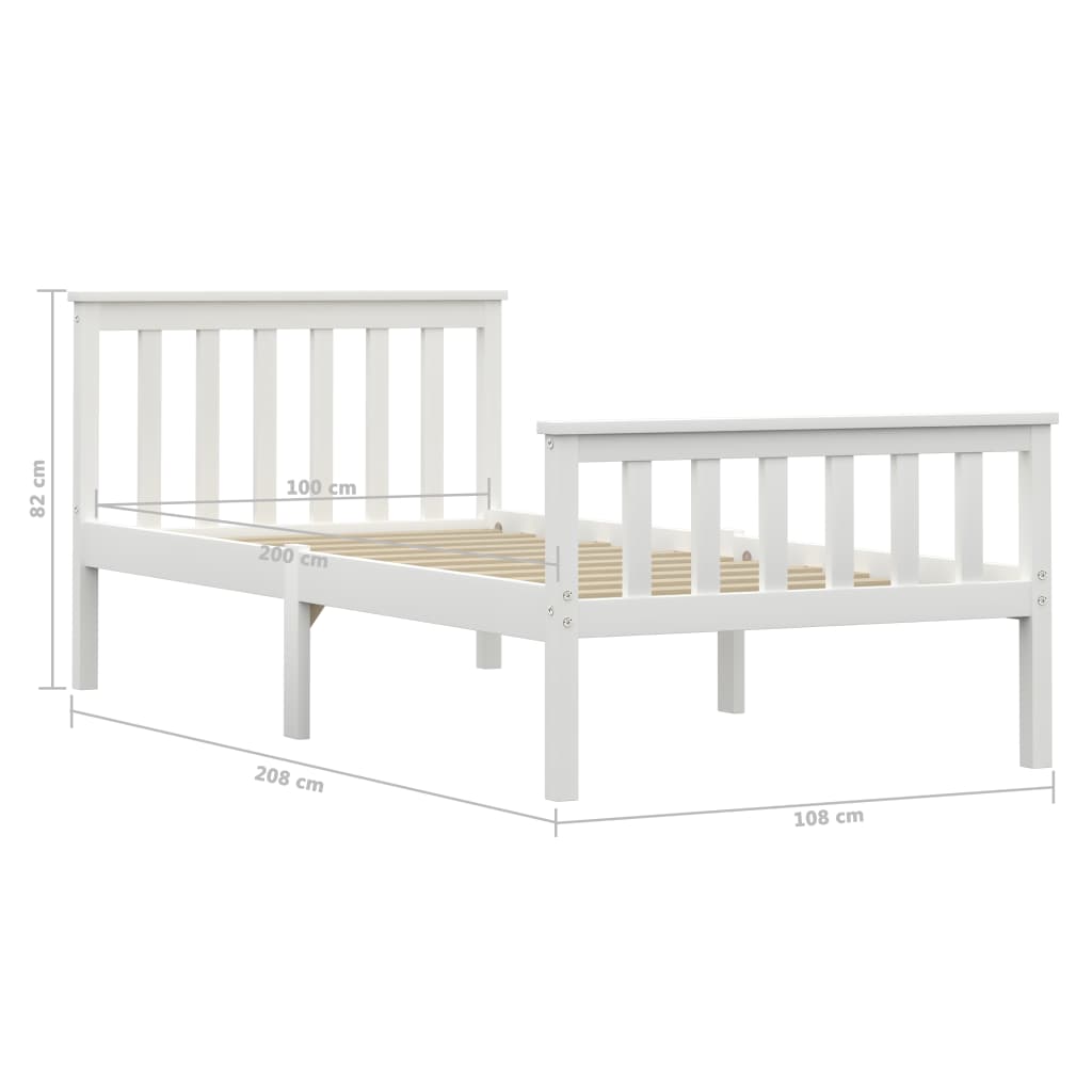 Bedframe massief grenenhout 160x200 cm