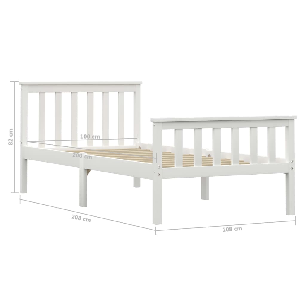 Bedframe massief grenenhout 160x200 cm