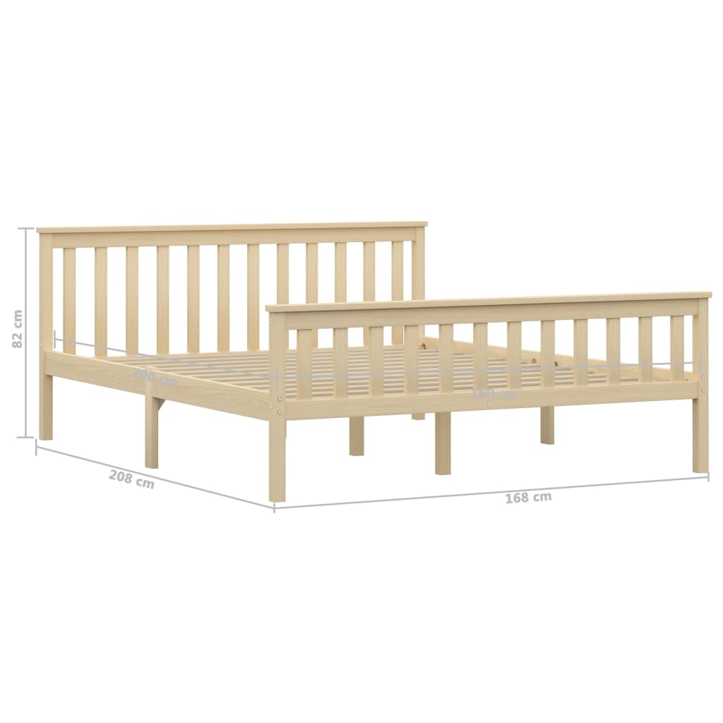 Bedframe massief grenenhout 160x200 cm