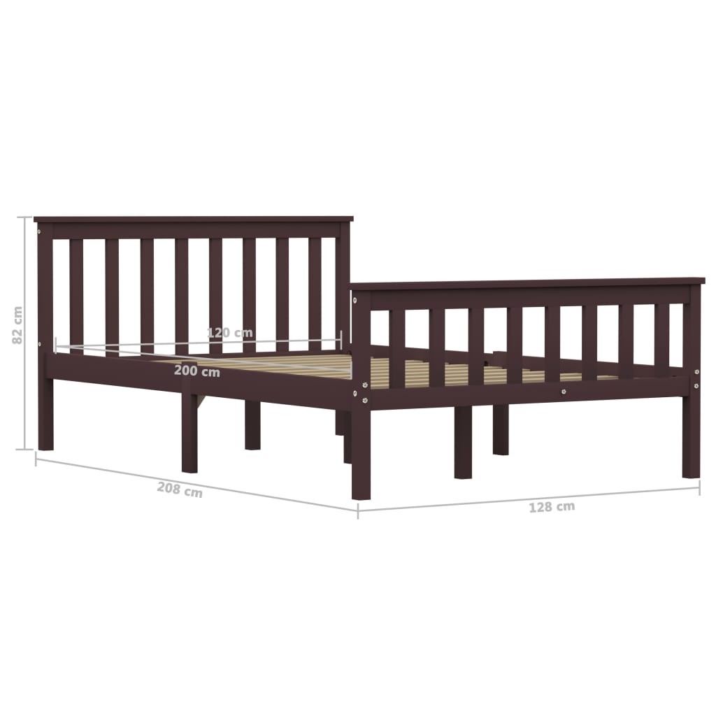 Bedframe massief grenenhout 160x200 cm