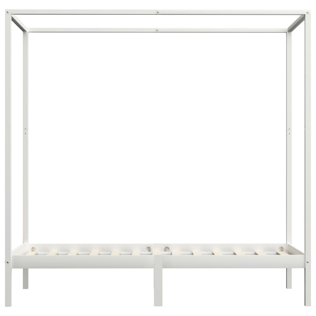 Hemelbedframe massief grenenhout 100x200 cm