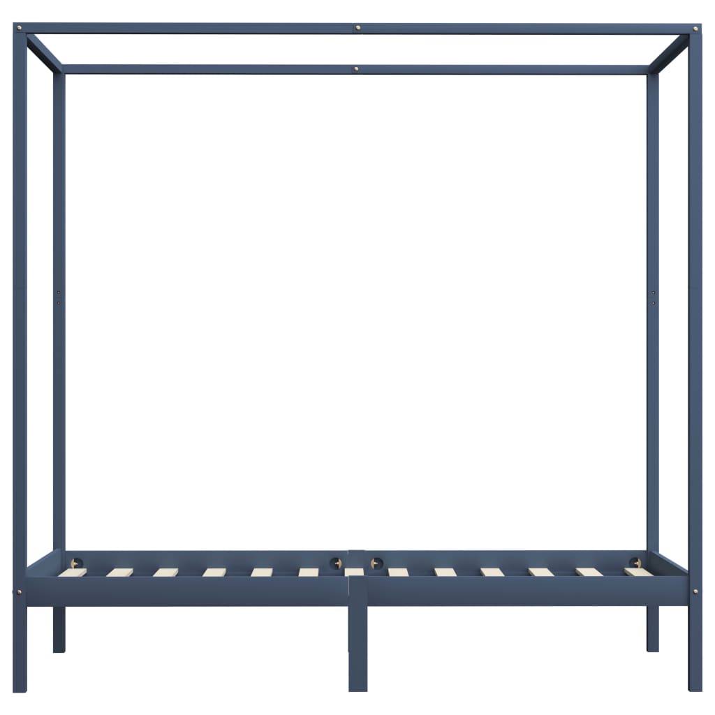 Hemelbedframe massief grenenhout 100x200 cm