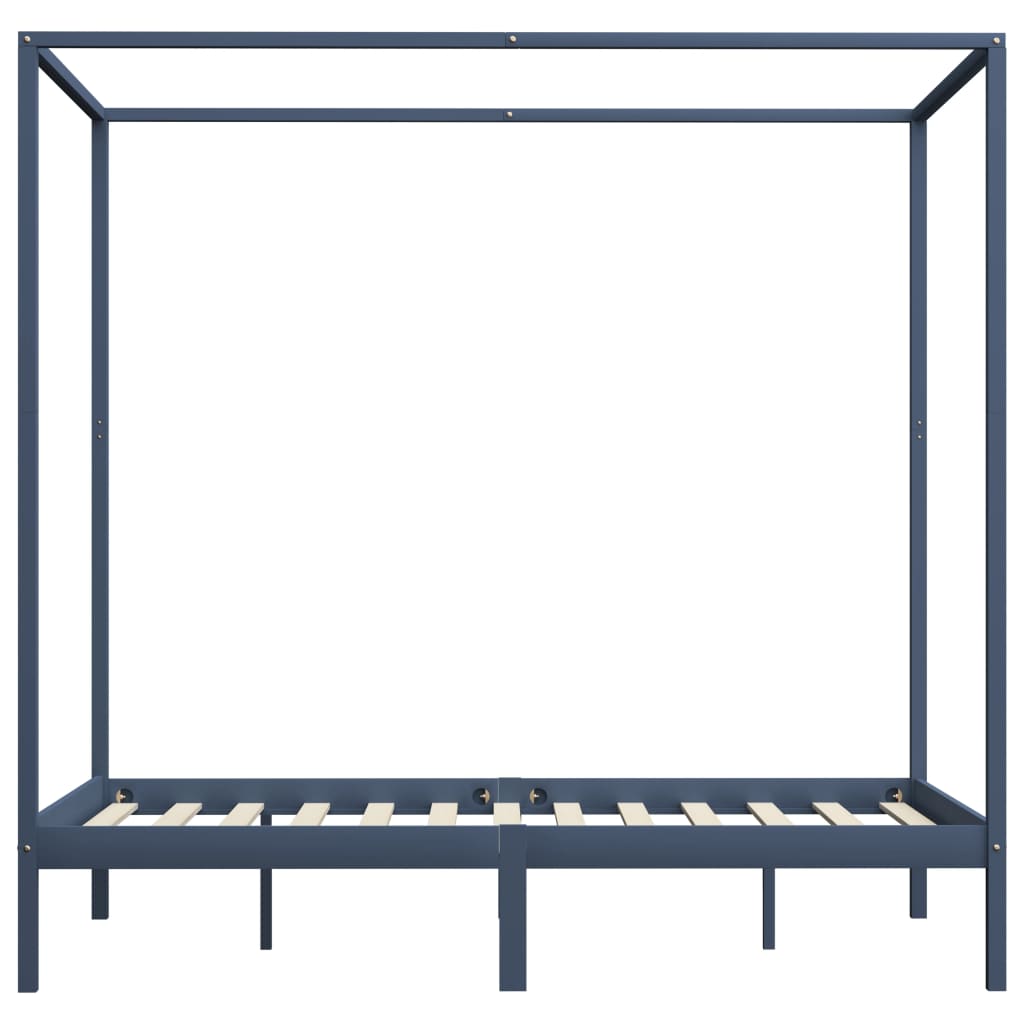 Hemelbedframe massief grenenhout 100x200 cm