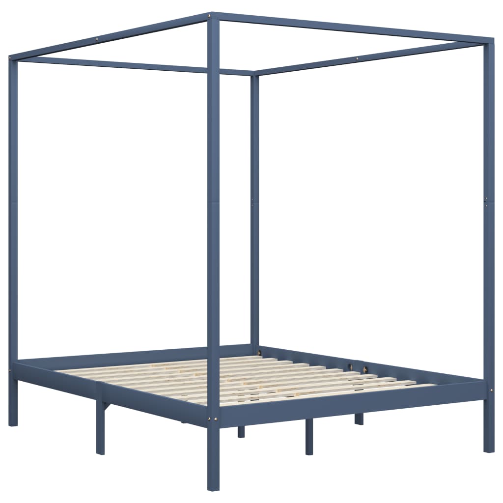 Hemelbedframe massief grenenhout 100x200 cm