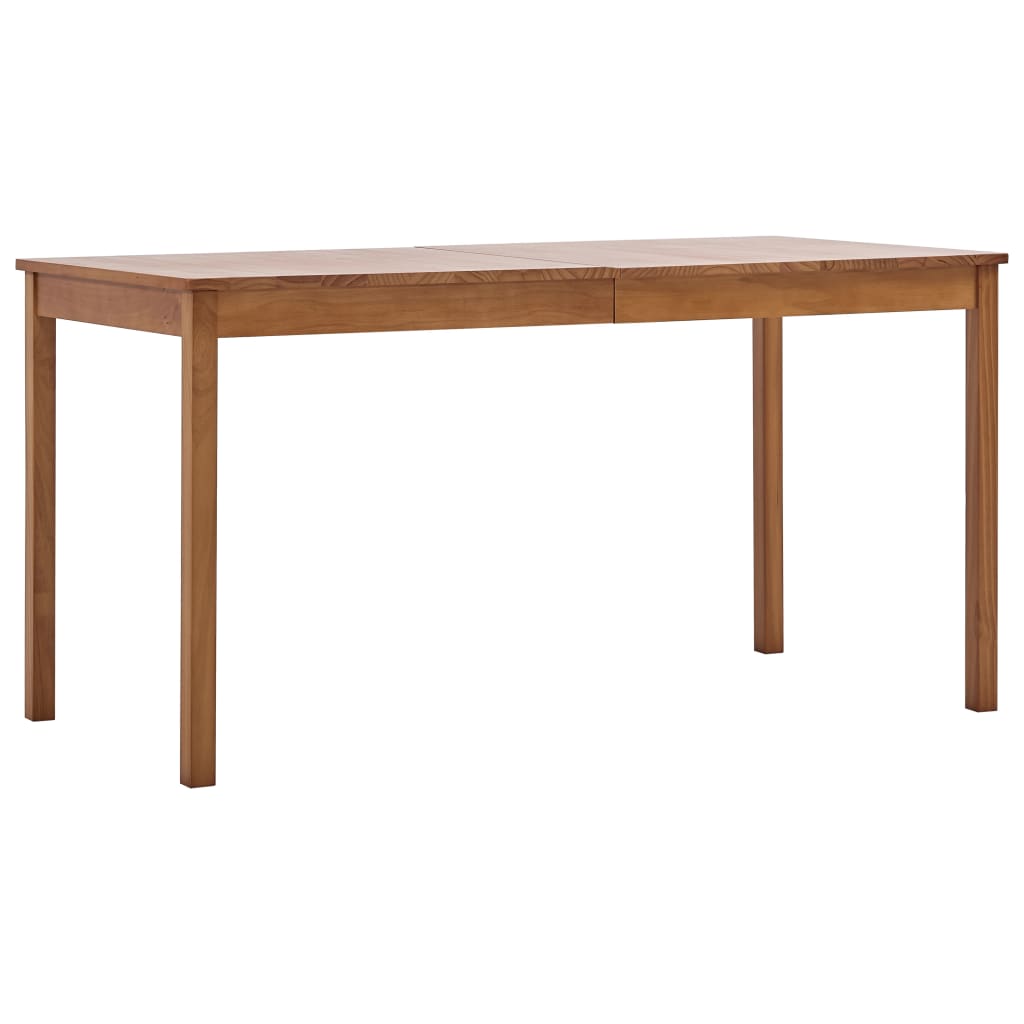 Eettafel 140x70x73 cm grenenhout honingbruin