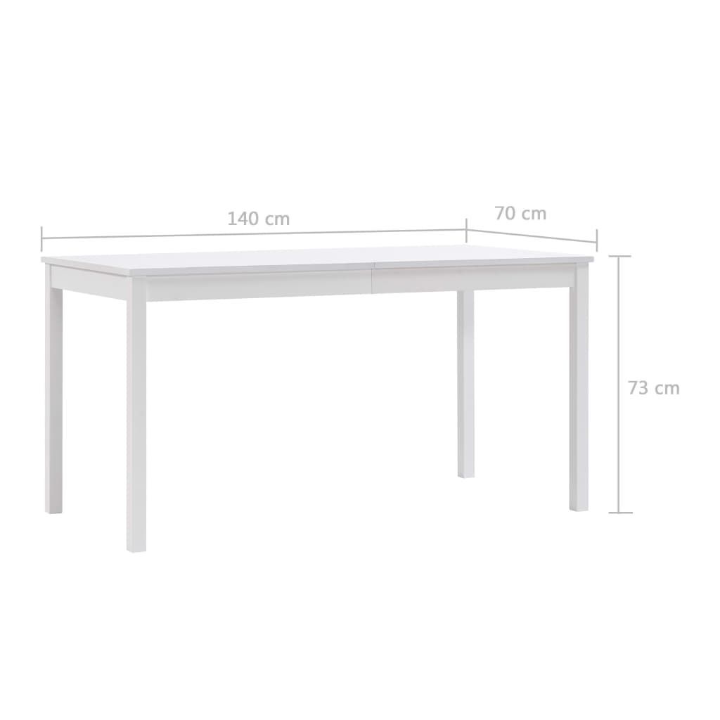 Eettafel 180x90x73 cm grenenhout