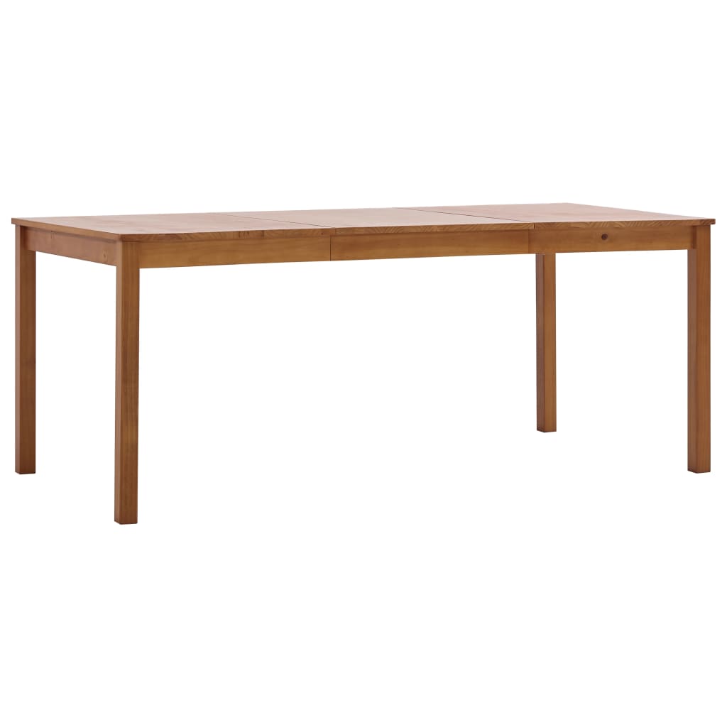 Eettafel 140x70x73 cm grenenhout honingbruin