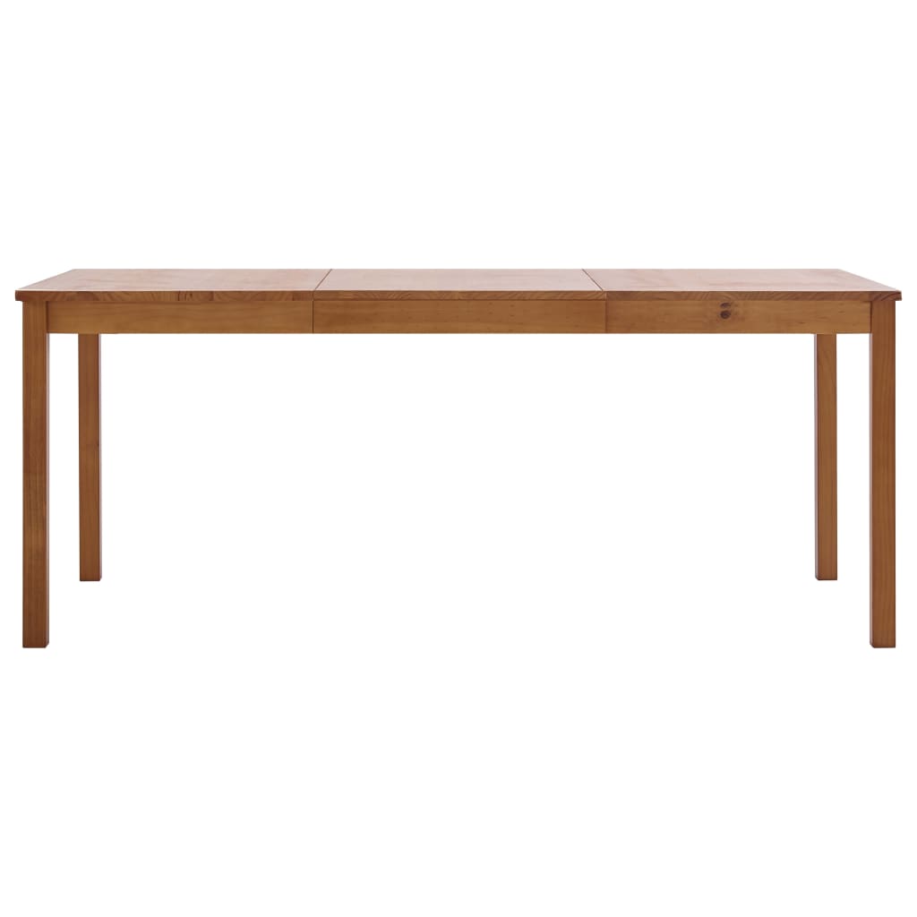 Eettafel 140x70x73 cm grenenhout honingbruin