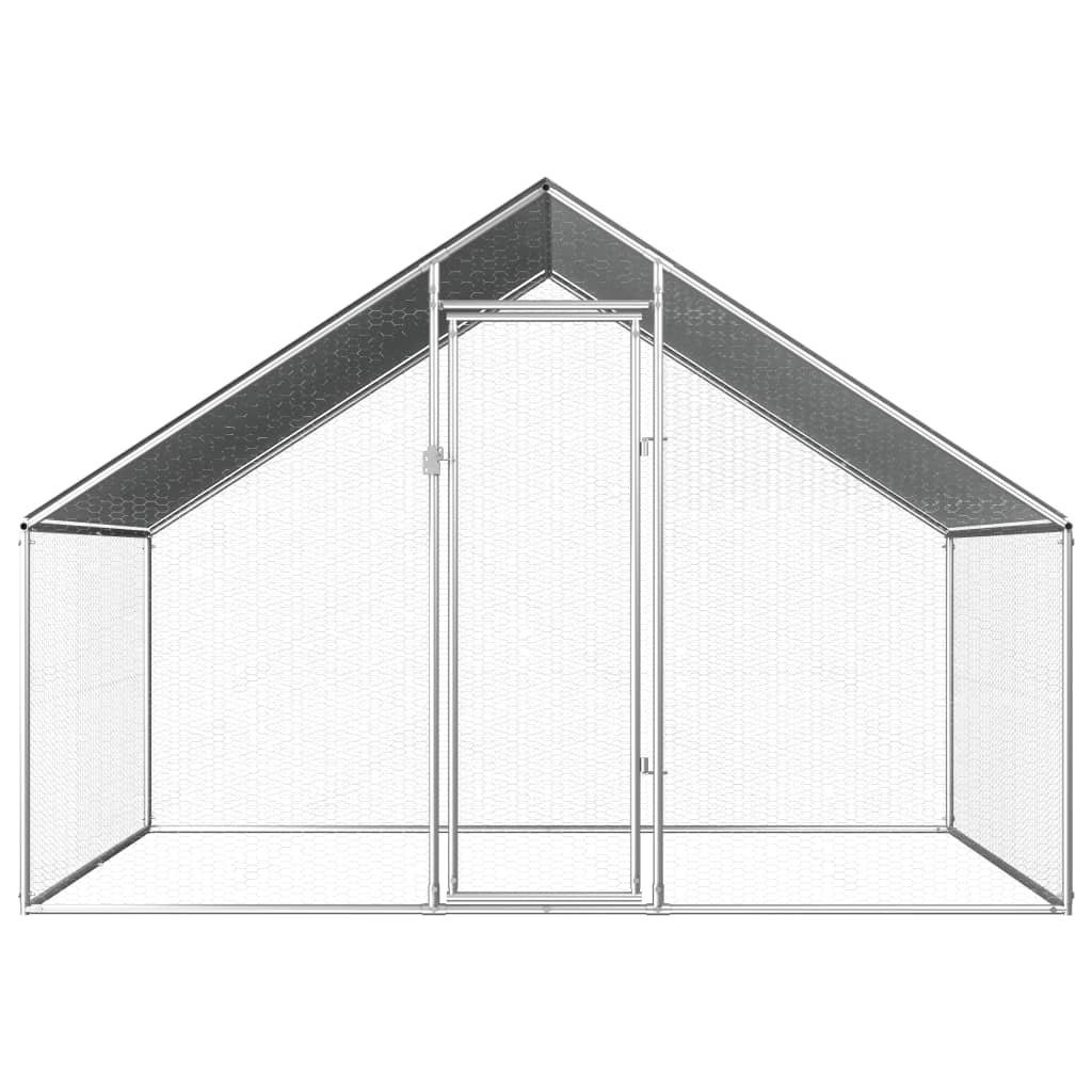 Kippenhok 2,75x8x1,92 m gegalvaniseerd staal