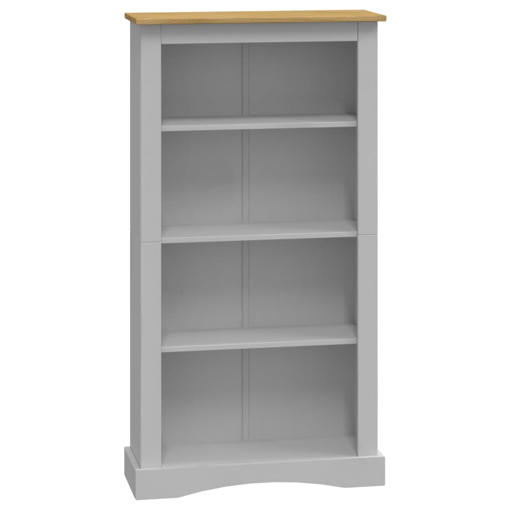 Boekenkast grenenhout met 3 planken Corona-stijl 81x29x100 cm