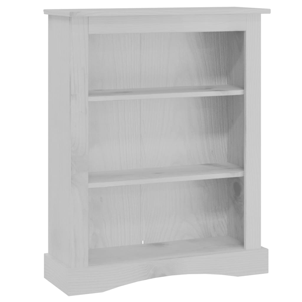 Boekenkast 3 planken 81x29x100 cm grenenhout Corona-stijl grijs